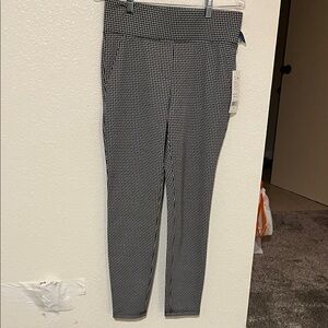 Cooper & Ella Black and White Houndstooth Pants NWT